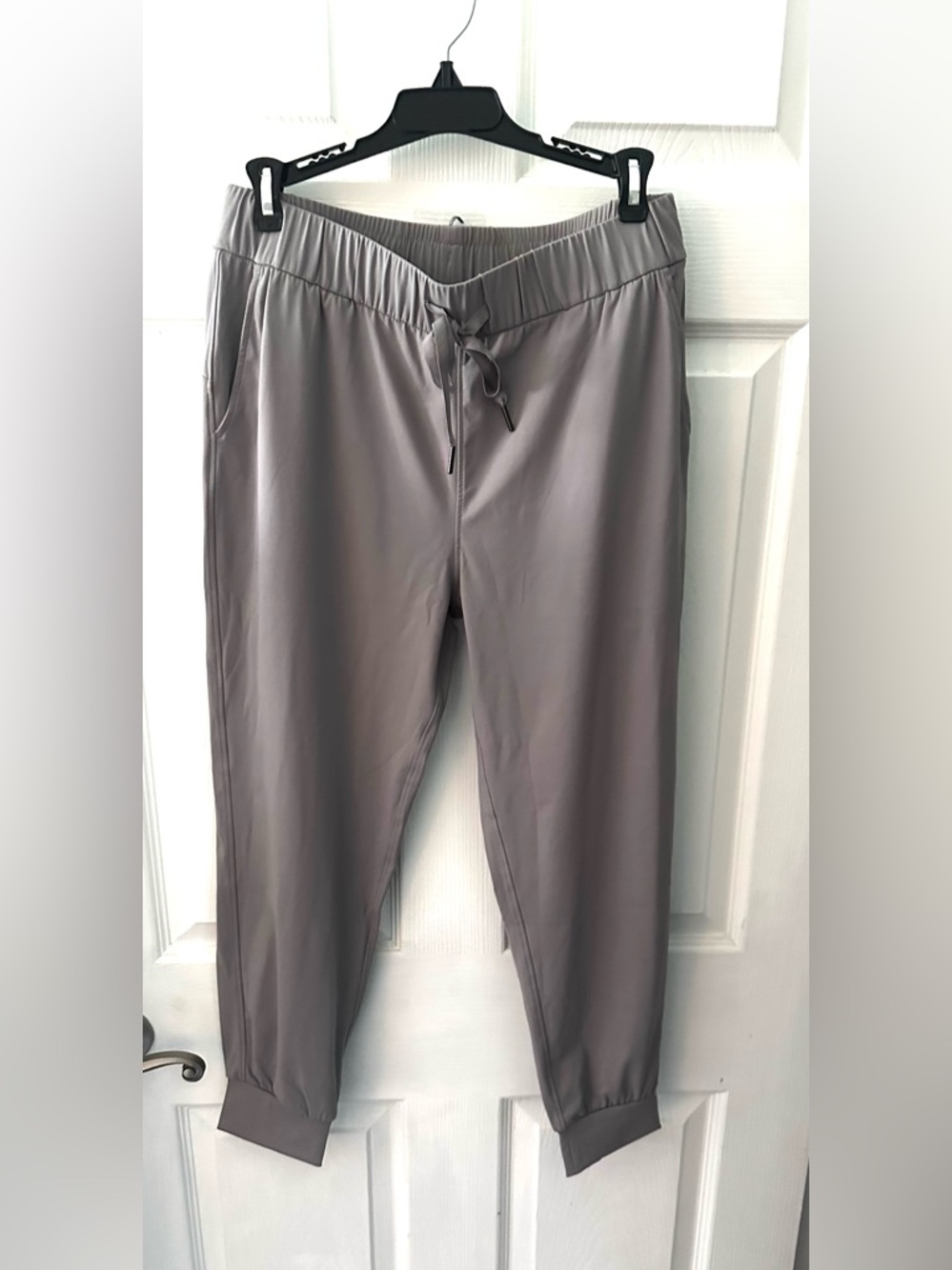 Women's Drawstring Jogger Pants - Gray - Picture 4 of 8